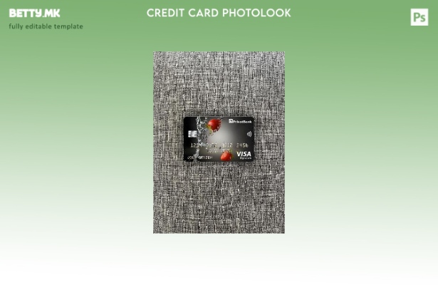 Модерен стил Украина PrivatBank виза картичка photolook пред шаблон